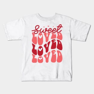 Sweet Loved Valentines Day Gift Kids T-Shirt